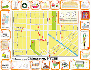 Chinatown map created by students (back)