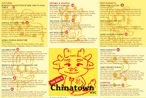 Chinatown map created by students (front)